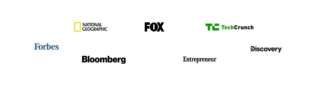 Imagen de la presencia en medios que tiene Incluyeme.com como FOX, National Geografic, entre otros.